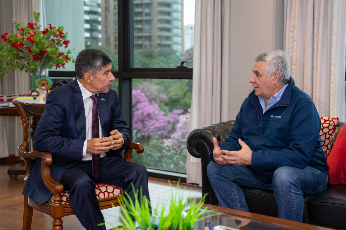 El Vicegobernador Miguel Acevedo y el Legislatura Tulio Caponio