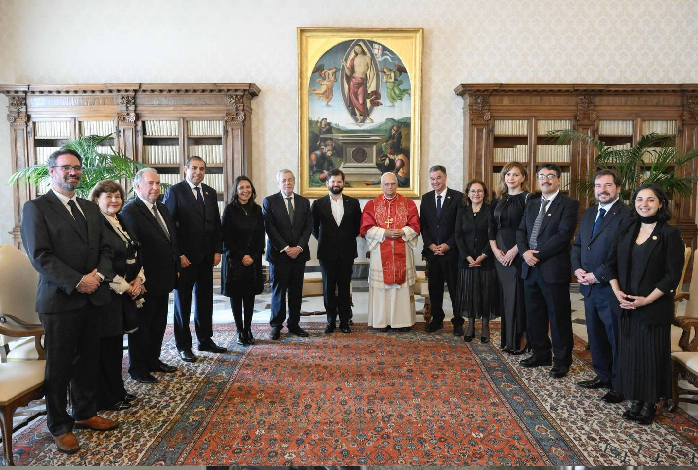 Boric se reunió con el Papa León XIV
