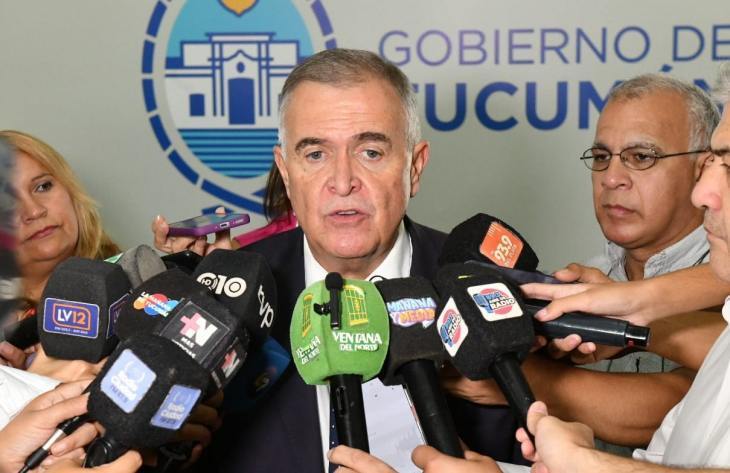 Gobernador de Tucumán Osvaldo Jaldo