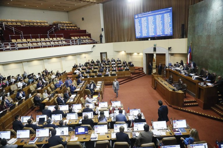 Sala de la Camara de Diputadas y Diputados de Chile
